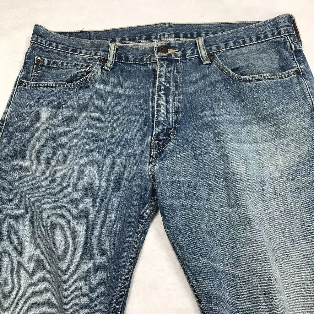 LEVIS 527 Boot Cut Jean Men 36x32 Faded Whisker Wash Skater Cowboy Western